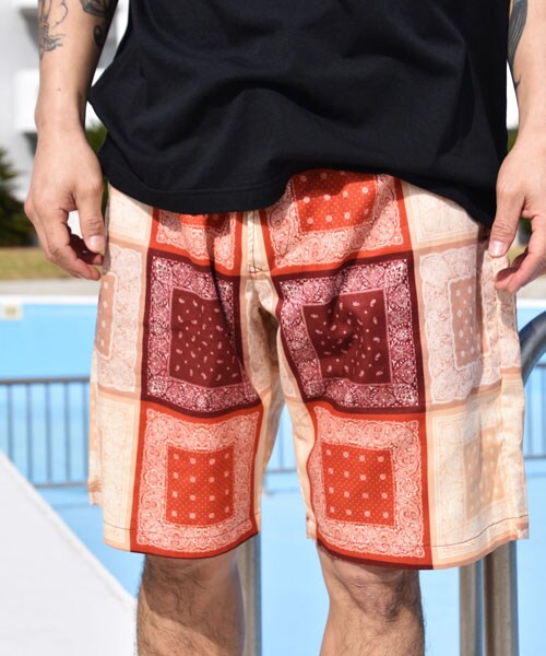 VIRGOwearworks（ヴァルゴウェアワークス）の「Intersection BB shorts ペイズリー柄 ショートパンツ（パンツ・メンズ・BLUE/RED/BLACK・2/3/4）」の11枚目の写真