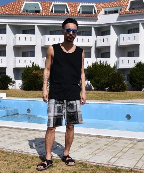 VIRGOwearworks（ヴァルゴウェアワークス）の「Intersection BB shorts ペイズリー柄 ショートパンツ（パンツ・メンズ・BLUE/RED/BLACK・2/3/4）」の10枚目の写真