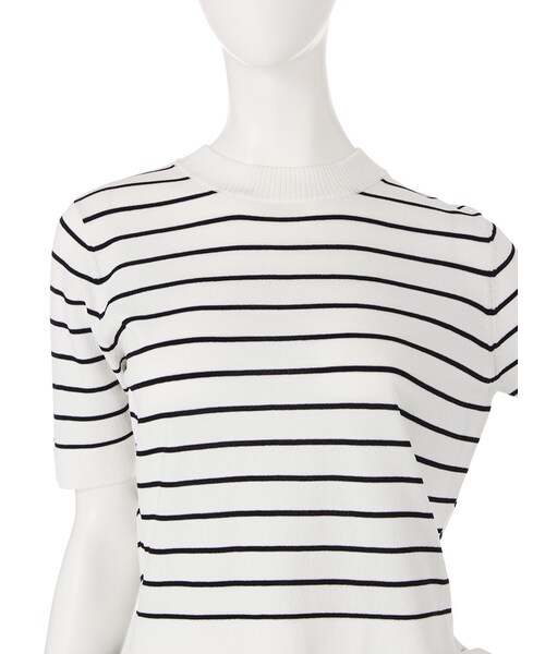 jouetie（ジュエティ）の「半袖ちびニットⅡ（トップス・レディース・オフホワイト/グレー/ダークグレー/ブラック/ピンク/カーキ/ミックス・M）」の11枚目の写真