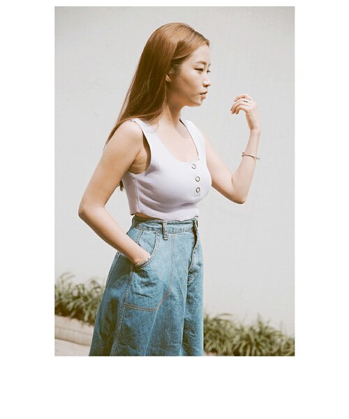 MADISONBLUE - 25SS マディソンブルー ミモレ フレア スカート ウール  