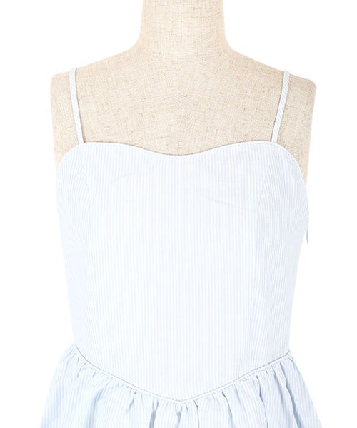 an another angelus（アンアナザーアンジェラス）の「コルセット風ストライプキャミワンピース（ワンピース・レディース・その他）」の3枚目の写真