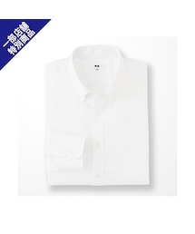 UNIQLO | MEN スーパーノンアイロンシャツ（ボタンダウン・長袖）A＋E(トップス)