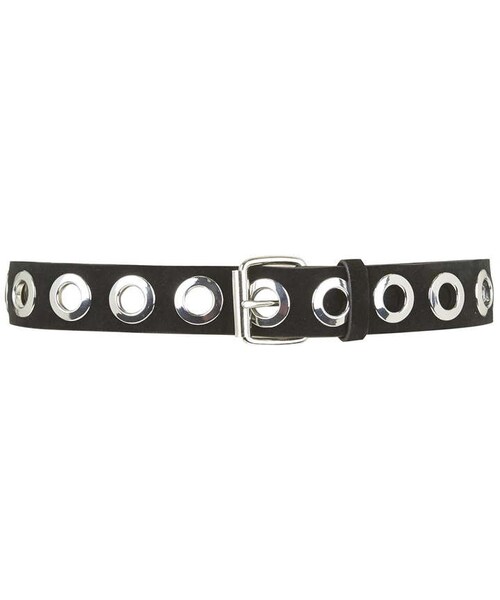 TOPSHOP(トップショップ)の「Premium suede eyelet belt(ベルト・レディース・Black・XS/S/M/L)」の1枚目の写真