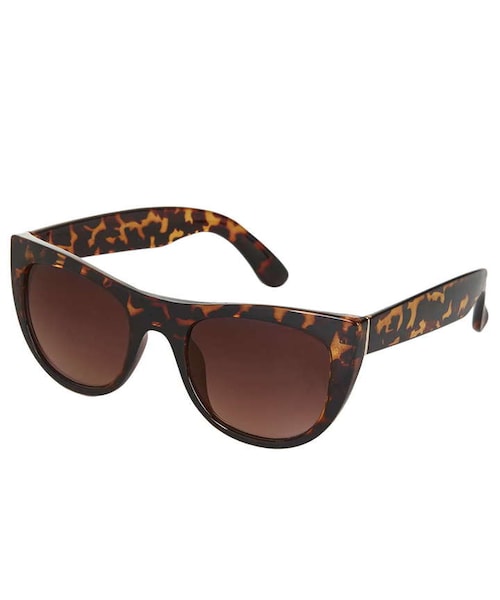 TOPSHOP(トップショップ)の「Aggressive wayfarer sunglasses(サングラス・レディース・Brown・ONE)」の1枚目の写真