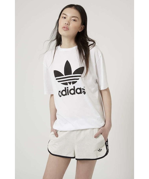 adidas（アディダス）の「Topshop for adidas originals Trefoil tee（Tシャツ/カットソー・レディース・White・8）」の4枚目の写真