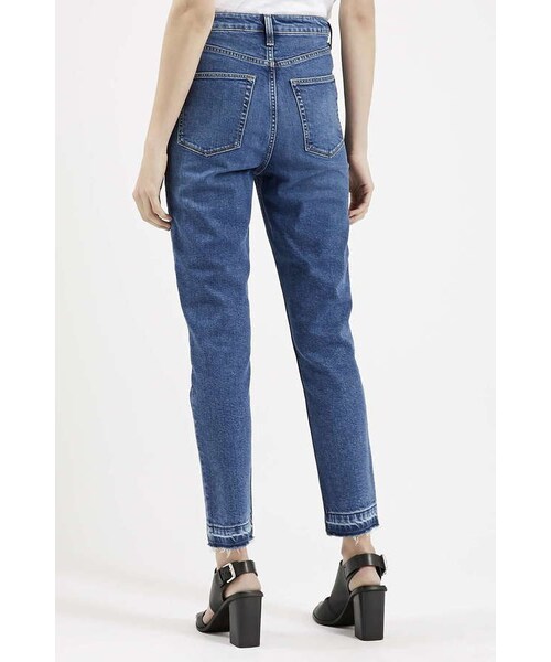 TOPSHOP（トップショップ）の「Moto undone hem binx jeans（デニムパンツ・レディース・Blue・W3030/W3430/W3432）」の3枚目の写真