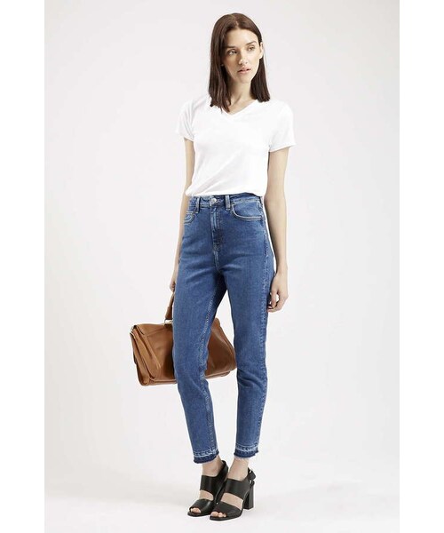TOPSHOP（トップショップ）の「Moto undone hem binx jeans（デニムパンツ・レディース・Blue・W3030/W3430/W3432）」の5枚目の写真