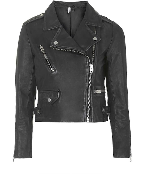 TOPSHOP（トップショップ）の「Leather biker jacket（ライダース 