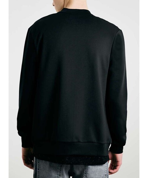 TOPMAN(トップマン)の「Black Technical Fabric Bomber Jacket(テーラードジャケット・メンズ・Black・XXS/XS/S/M/L/XL)」の4枚目の写真