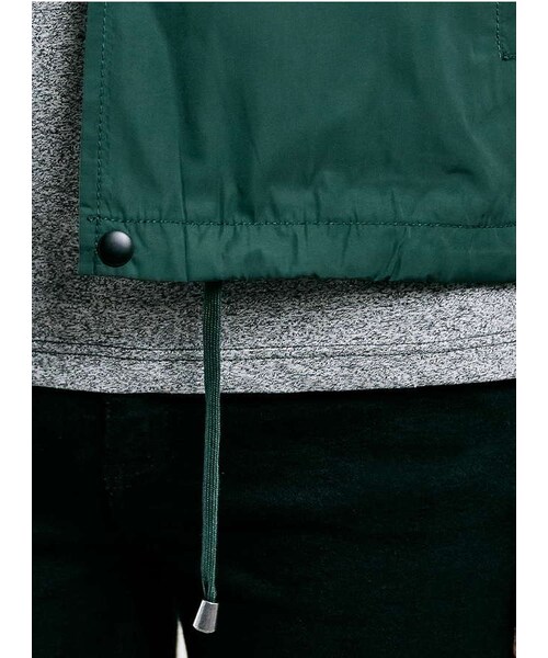 TOPMAN（トップマン）の「Khaki Nylon Coach Jacket（テーラードジャケット・メンズ・Green・S/M/L/XL）」の2枚目の写真