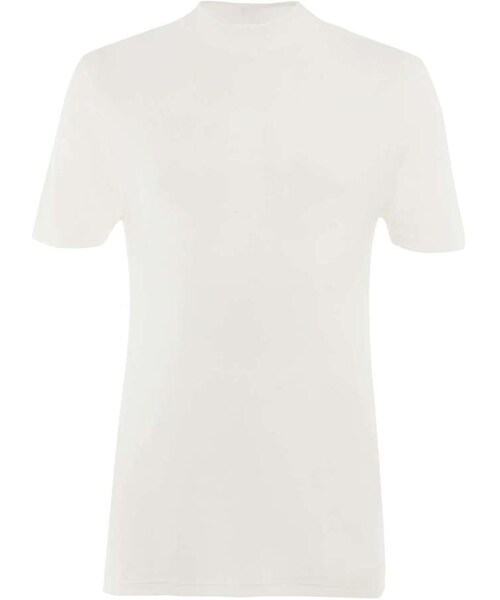 TOPMAN(トップマン)の「Ecru Skinny Fit Rib T-Shirt(Tシャツ/カットソー・メンズ・White・XS/S/M/L/XL)」の2枚目の写真