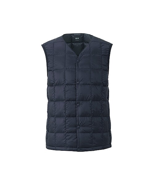UNIQLO（ユニクロ）の「MEN ウルトラライトダウンコンパクトVネックベスト（ダウン・メンズ・LIGHT GRAY/BROWN/BLACK/NAVY・3XL/4XL/L/XXL/M/XL/S）」の4枚目の写真