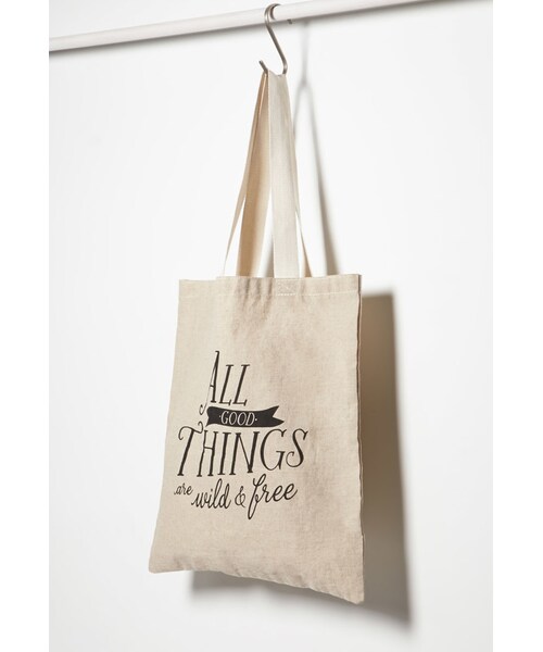 FOREVER 21（フォーエバー トゥエンティーワン）の「FOREVER 21 All Good Things Shopper Tote（バックパック/リュック・レディース・Beige・One size）」の5枚目の写真