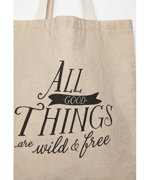 FOREVER 21（フォーエバー トゥエンティーワン）の「FOREVER 21 All Good Things Shopper Tote（バックパック/リュック・レディース・Beige・One size）」の4枚目の写真