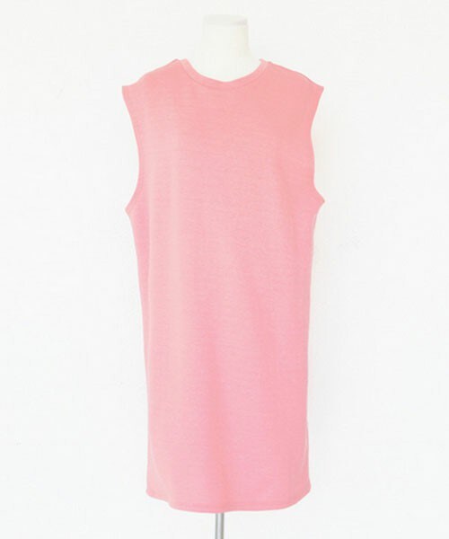 DHOLIC（ディーホリック）の「ワイドアームホールワンピース（ワンピース・レディース・ホワイト/ピンク/ディープスカイブルー/ブラック・FREE）」の4枚目の写真