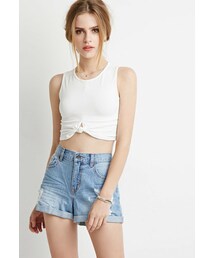 FOREVER 21 | FOREVER 21 Distressed Denim Shorts(その他パンツ)