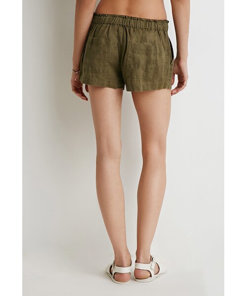 FOREVER 21(フォーエバー トゥエンティーワン)の「FOREVER 21 Linen Drawstring Shorts(その他パンツ・レディース・Black/Beige/Blue/Green・X-Small/Small/Medium/Large)」の16枚目の写真