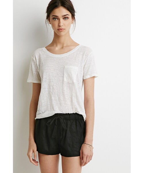 FOREVER 21(フォーエバー トゥエンティーワン)の「FOREVER 21 Linen Drawstring Shorts(その他パンツ・レディース・Black/Beige/Blue/Green・X-Small/Small/Medium/Large)」の19枚目の写真