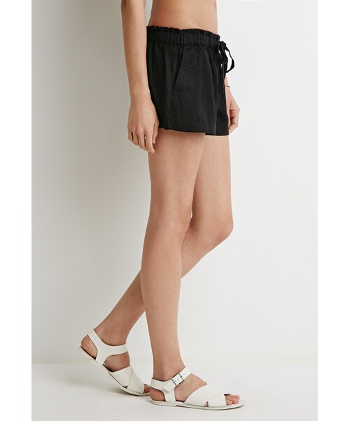 FOREVER 21(フォーエバー トゥエンティーワン)の「FOREVER 21 Linen Drawstring Shorts(その他パンツ・レディース・Black/Beige/Blue/Green・X-Small/Small/Medium/Large)」の20枚目の写真