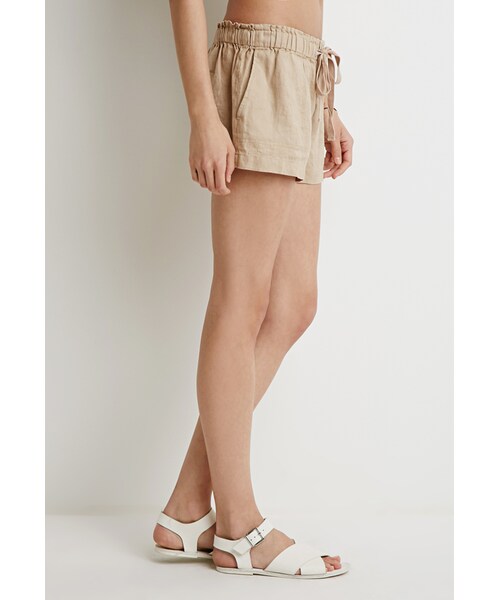 FOREVER 21(フォーエバー トゥエンティーワン)の「FOREVER 21 Linen Drawstring Shorts(その他パンツ・レディース・Black/Beige/Blue/Green・X-Small/Small/Medium/Large)」の18枚目の写真