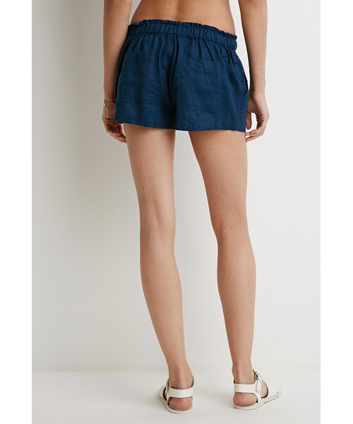 FOREVER 21(フォーエバー トゥエンティーワン)の「FOREVER 21 Linen Drawstring Shorts(その他パンツ・レディース・Black/Beige/Blue/Green・X-Small/Small/Medium/Large)」の7枚目の写真