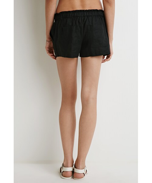 FOREVER 21(フォーエバー トゥエンティーワン)の「FOREVER 21 Linen Drawstring Shorts(その他パンツ・レディース・Black/Beige/Blue/Green・X-Small/Small/Medium/Large)」の15枚目の写真