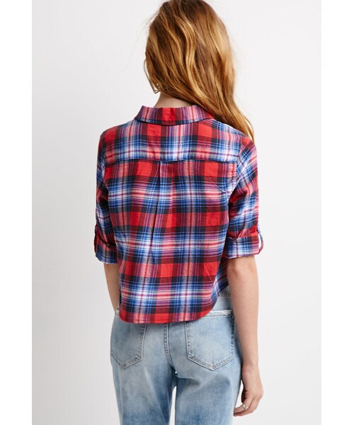 FOREVER 21(フォーエバー トゥエンティーワン)の「FOREVER 21 Plaid Flannel Shirt(シャツ/ブラウス・レディース・Pink/Blue/Red・Small/Medium/Large)」の10枚目の写真