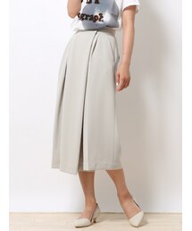 qualite | アシンメトリータックキュロットパンツ(パンツ)