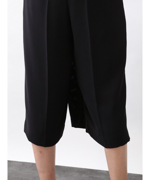 qualite(カリテ)の「アシンメトリータックキュロットパンツ(キュロット・レディース・ライトグレ-/ネイビー・1/2/3)」の6枚目の写真