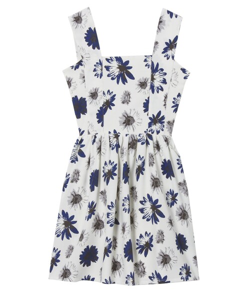 merry jenny（メリージェニー）の「Flowerフレアワンピース（ワンピース/ドレス・レディース・オフホワイト/ネイビー）」の9枚目の写真