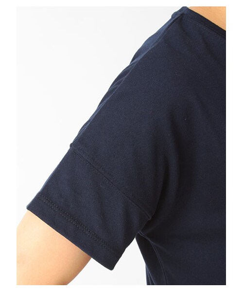 earth music&ecology（アースミュージックアンドエコロジー）の「カレッジTシャツ（トップス・レディース・オフホワイト/杢ライトグレー/ボルドー/ネイビー・F）」の9枚目の写真