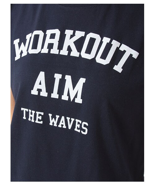 earth music&ecology（アースミュージックアンドエコロジー）の「カレッジTシャツ（トップス・レディース・オフホワイト/杢ライトグレー/ボルドー/ネイビー・F）」の10枚目の写真