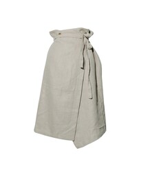 STYLENANDA | ひざ丈リネンラップスカート(ベージュ)(その他)