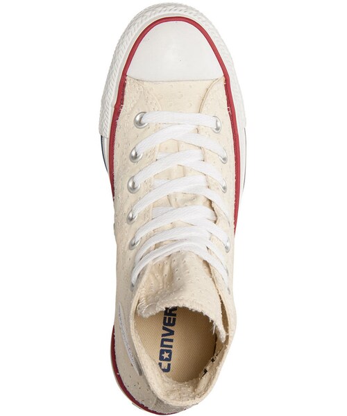 CONVERSE（コンバース）の「Converse Women's Chuck Taylor Hi Perforated Casual Sneakers from Finish Line（スニーカー・レディース・Beige・5/6/7/8/9）」の4枚目の写真