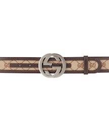 GUCCI | Gucci G-Adjustable Logo Canvas Belt, Brown(ベルト)