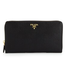 PRADA | Prada Textured Leather Travel Wallet, Black (Nero)(財布)