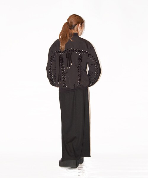 G.V.G.V.（ジーヴィージーヴィー）の「LACE UP MA-1 BLOUSON（ジャケット/アウター・BLACK/BROWN/KHAKI・34/36/40）」の7枚目の写真