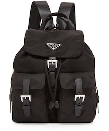 PRADA | Prada Vela Small Nylon Backpack, Black (Nero)(バックパック/リュック)