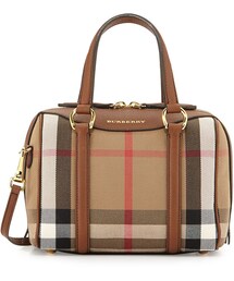 BURBERRY | Burberry Signature Check Satchel Bag, Tan(ショルダーバッグ)