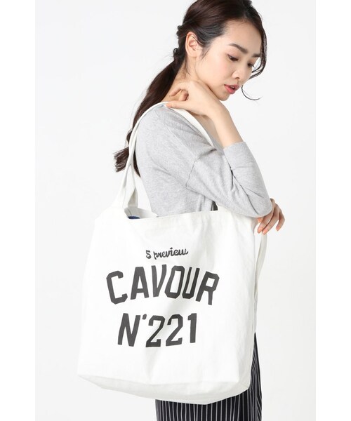 SLOBE IENA（スローブイエナ）の「《追加》5 PRE VIEW ロゴ2WAYトートBAG（バッグ・レディース・ホワイト・フリー）」の12枚目の写真