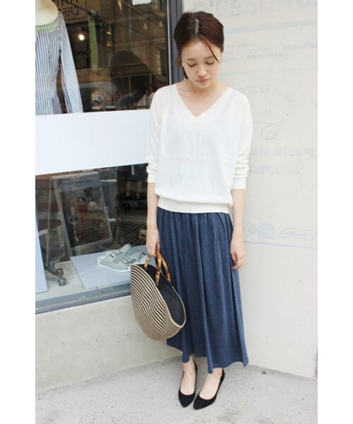 SLOBE IENA(スローブイエナ)の「《追加予約》メンモダールワイドパンツ(パンツ・レディース・ブラック/ブルー・フリー)」の15枚目の写真