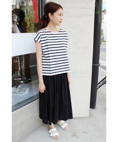 SLOBE IENA(スローブイエナ)の「《追加予約》メンモダールワイドパンツ(パンツ・レディース・ブラック/ブルー・フリー)」の3枚目の写真