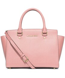 MICHAEL KORS | MICHAEL Michael Kors Selma Medium Top-Zip Satchel Bag, Blossom(ショルダーバッグ)