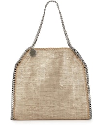 STELLA McCARTNEY | Stella McCartney Falabella Metallic Fabric Tote Bag, Sand(ショルダーバッグ)