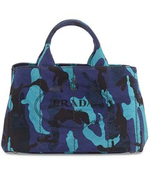 PRADA | Prada Canapa Canvas Camouflage Gardener's Tote Bag, Royal Blue (Royal)(トートバッグ)