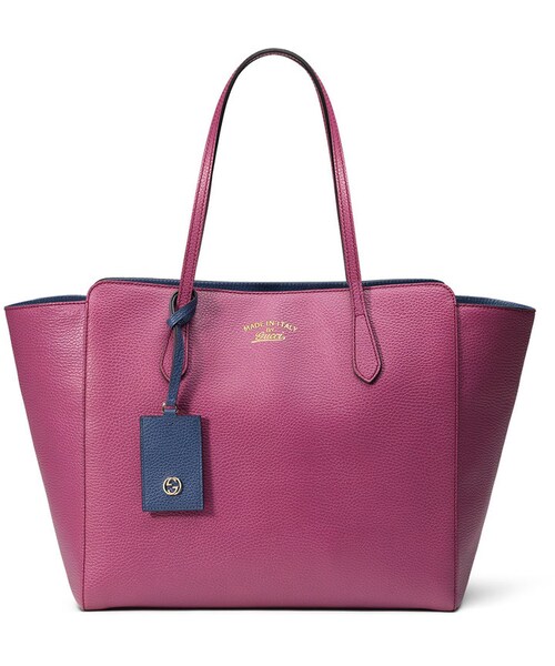 GUCCI(グッチ)の「Gucci Swing Medium Tote Bag, Pink/Blue(トートバッグ・レディース・Pink・One Size)」の1枚目の写真