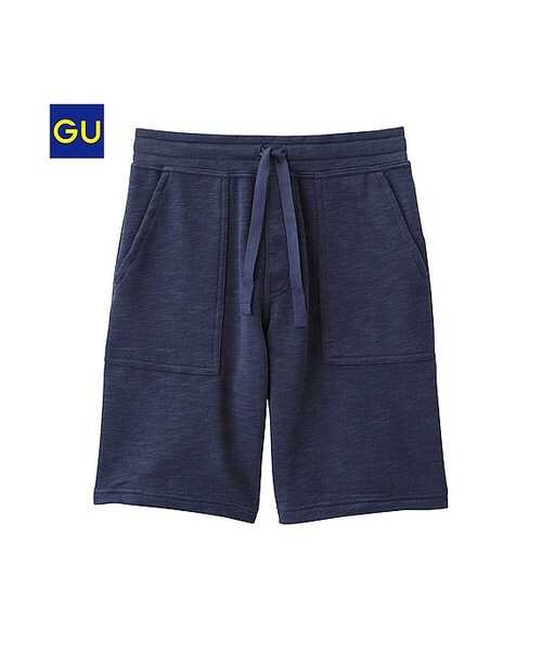 GU（ジーユー）の「（GU）スウェットベイカーショートパンツ（MEN ⁄ ショートパンツ・ハーフパンツ・メンズ・OLIVE/NAVY/GRAY・M/XL/L/S）」の3枚目の写真