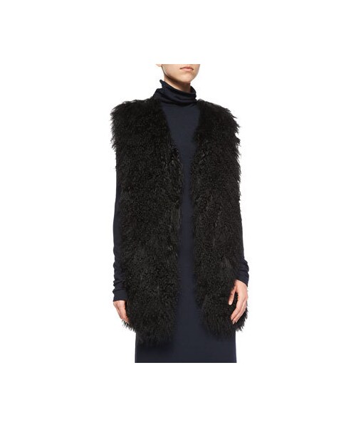 lamb fur vest