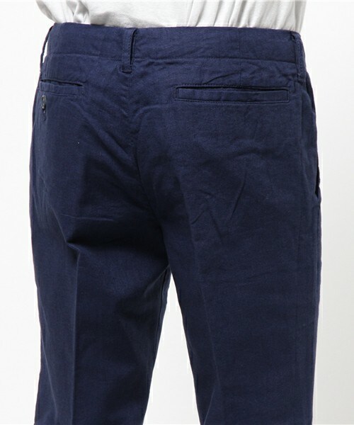 UNION STATION（ユニオンステーション）の「メッシュベルト付コットンリネンクロップドパンツ（その他パンツ・メンズ・ホワイト/ブルー/ネイビー・MEDIUM/LARGE/LL）」の8枚目の写真