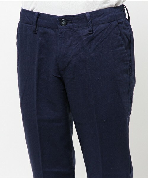 UNION STATION（ユニオンステーション）の「メッシュベルト付コットンリネンクロップドパンツ（その他パンツ・メンズ・ホワイト/ブルー/ネイビー・MEDIUM/LARGE/LL）」の7枚目の写真